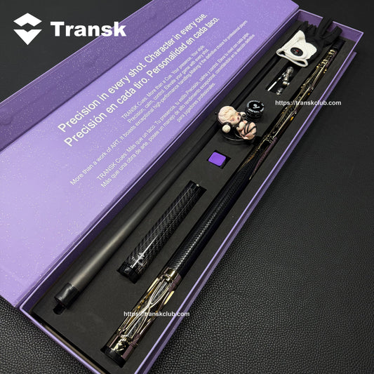 Genuine Transk Premium Metal Pool Cue Set With Box 12.5mm Tip Adjustable Balance Weight Black/Gold/Red/Purple Options, Professional Billiard Stick for Advanced Players