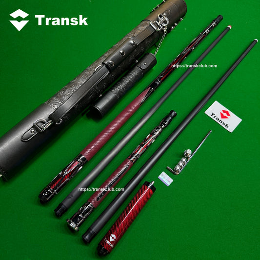 Genuine Transk Metal Pool Cue Play cue sticks + Jump Cue with Cue Bag Full Set