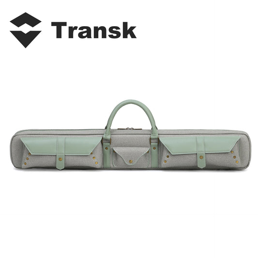 Transk Billiard Cue Case | 6-Hole Combo Bag for 1/2 Split American Pool Cue, Suit For Break/Jump Cue & Nine-Ball Cue