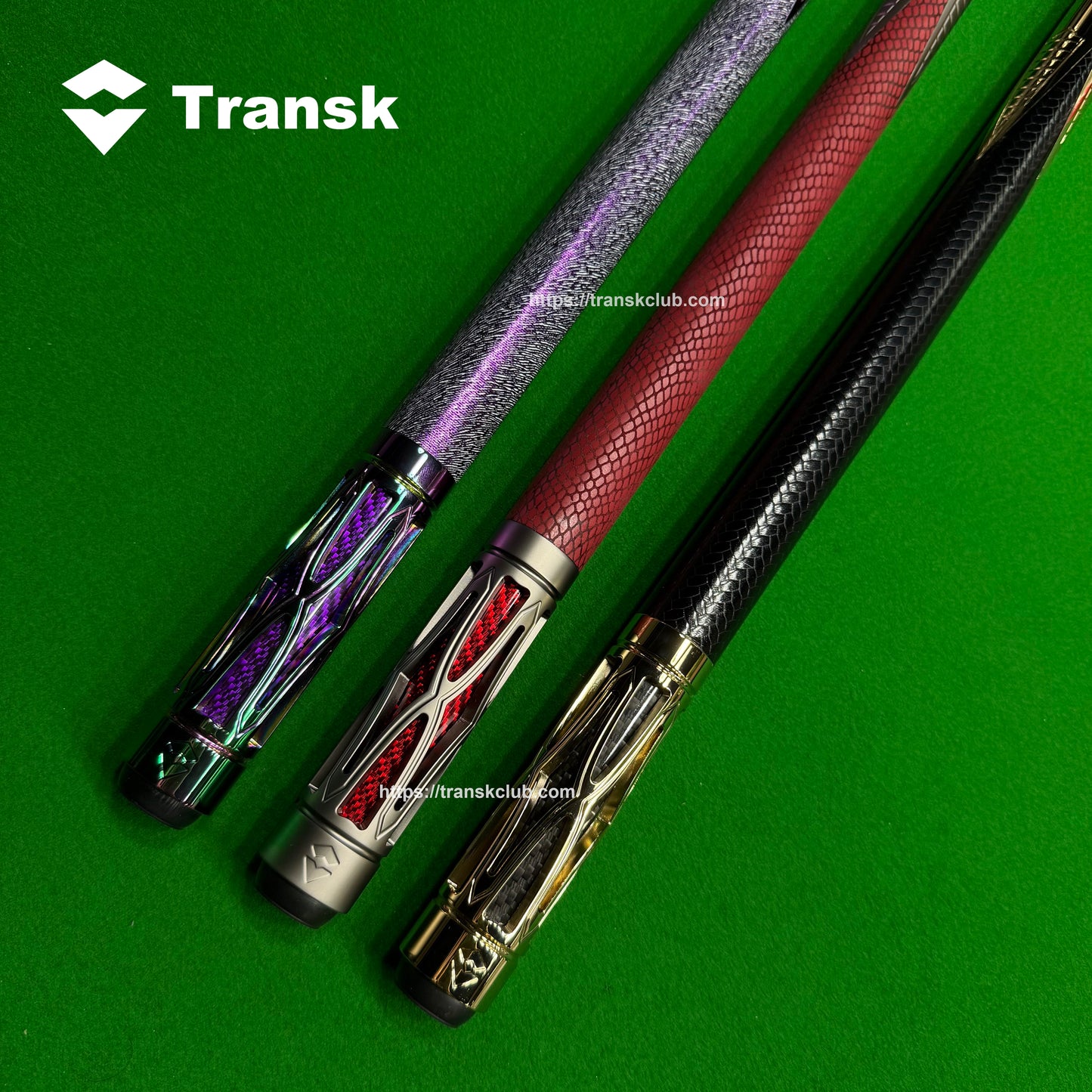 Juego de tacos de billar de fibra de carbono TSK Metal - Punta de 11,8 mm, peso ajustable, opciones oro/rojo/púrpura, taco de billar profesional para jugadores avanzados