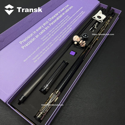 Genuine Transk Premium Metal Pool Cue  Set With Box 12.5mm Tip Adjustable Balance Weight Black/Gold/Red/Purple Options, Professional Billiard Stick for Advanced Players