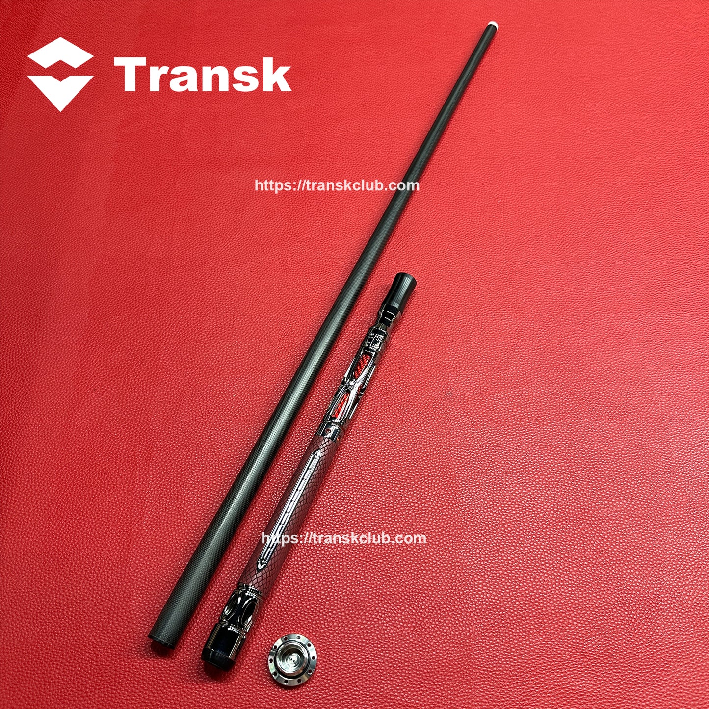 Transk Metall Dragon Slayer Sprungqueue - Carbonfaser-Schaft mit Ledergriff - 13mm Spitze