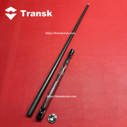 Transk Metall Dragon Slayer Sprungqueue - Carbonfaser-Schaft mit Ledergriff - 13mm Spitze