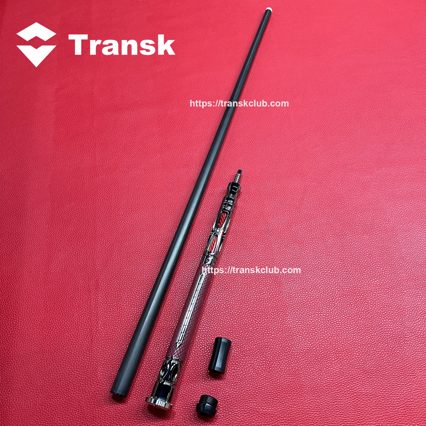 Transk Metall Dragon Slayer Sprungqueue - Carbonfaser-Schaft mit Ledergriff - 13mm Spitze