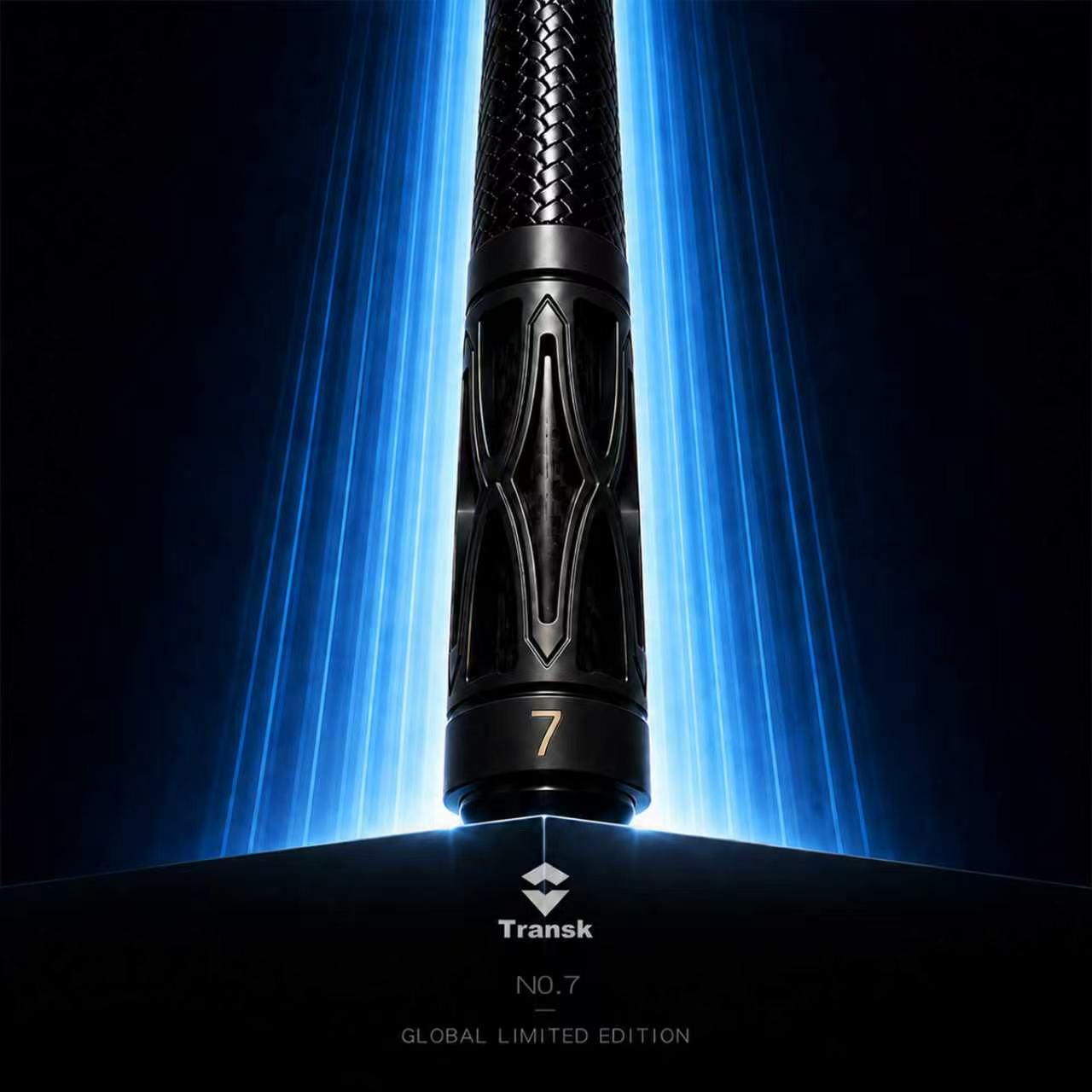 TRANSK Global Collector's Edition Metal Carbon Fiber Pool Cue - No.07, Only 10 Pieces Worldwide