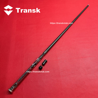 Transk Metall Dragon Slayer Sprungqueue - Carbonfaser-Schaft mit Ledergriff - 13mm Spitze