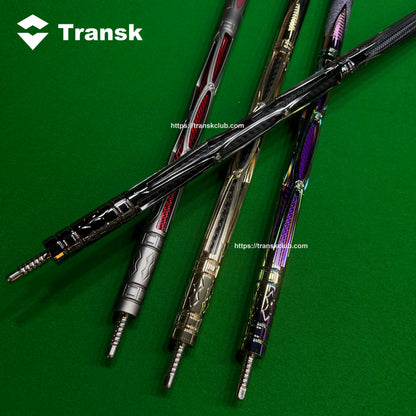 Genuine product Transk Metal Carbon Fiber Pool Cue Set - 11.8mm Tip, Adjustable Weight, Gold/Red/Purple Options, Professional Billiard Stick for Advanced Players