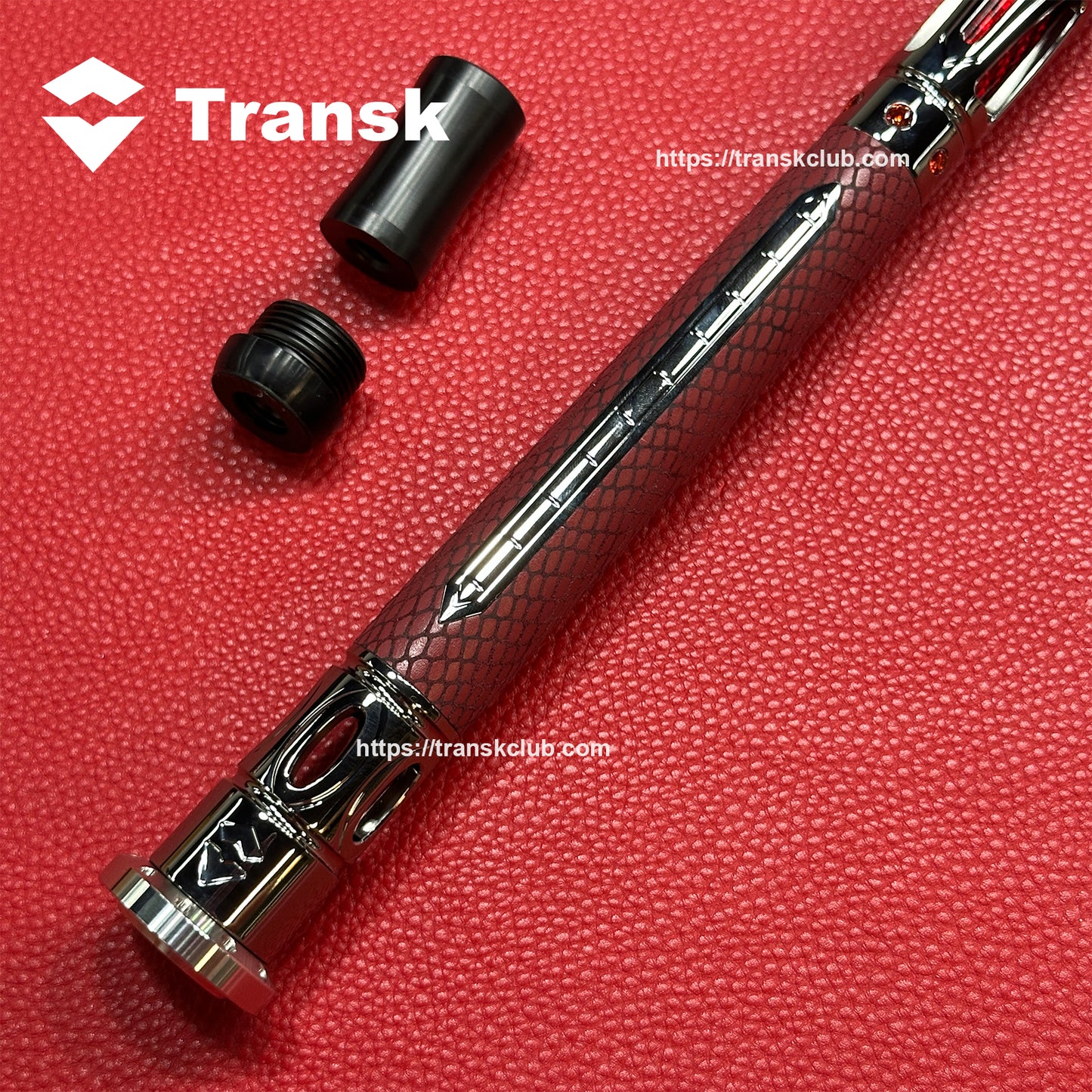 Transk Metall Dragon Slayer Sprungqueue - Carbonfaser-Schaft mit Ledergriff - 13mm Spitze
