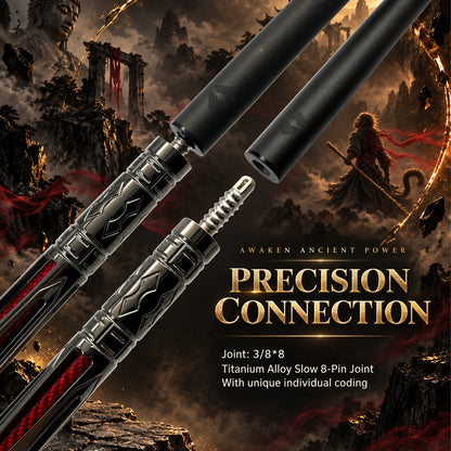 Transk Wukong T700 Carbon Fiber Pool Cue – Adjustable Weight & 4 Tip Sizes