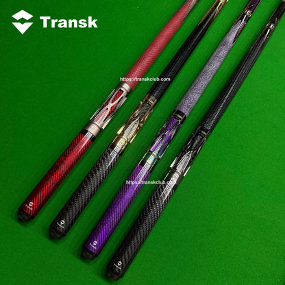 Genuine product Transk Metal Carbon Fiber Pool Cue Set - 11.8mm Tip, Adjustable Weight, Gold/Red/Purple Options, Professional Billiard Stick for Advanced Players