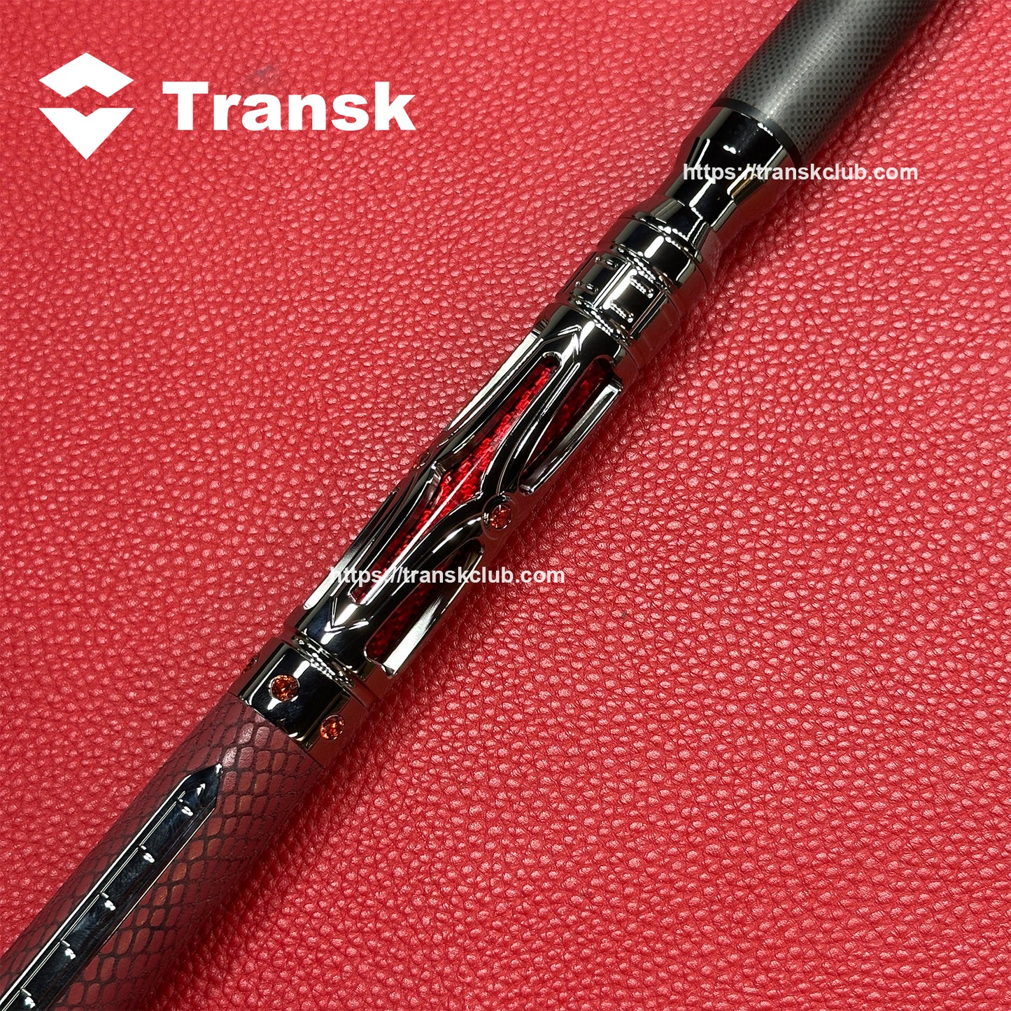 Transk Metall Dragon Slayer Sprungqueue - Carbonfaser-Schaft mit Ledergriff - 13mm Spitze