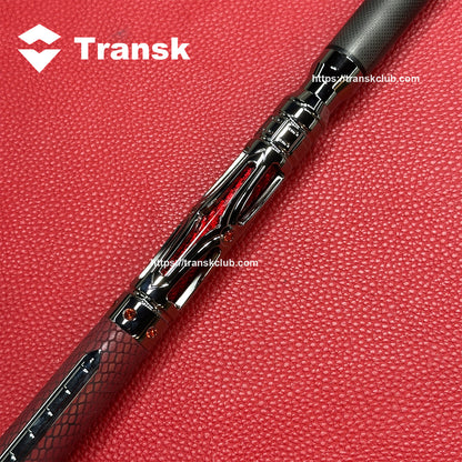 Transk Metall Dragon Slayer Sprungqueue - Carbonfaser-Schaft mit Ledergriff - 13mm Spitze