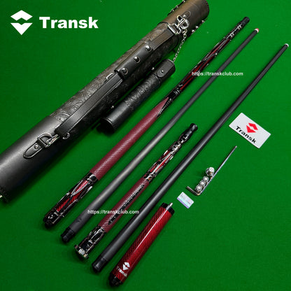 Echtes Transk Metal Pool Cue Set mit Jump Cue und Queue-Tasche Komplett-Set