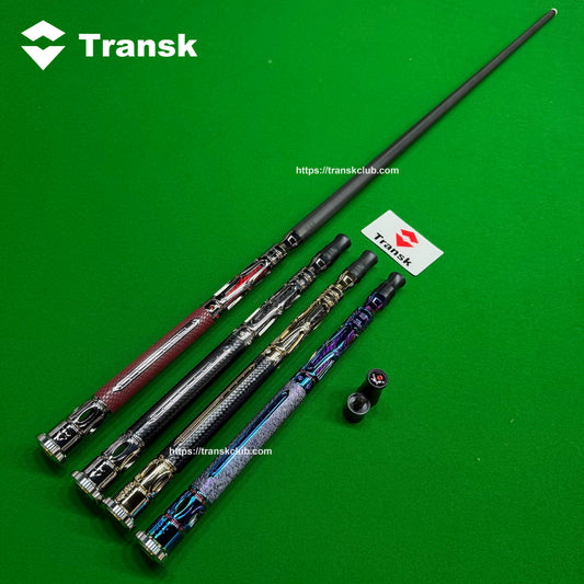 Transk Metal Dragon Slayer Jump Cue - Carbon Fiber Shaft with Sheepskin Grip-13mm tip