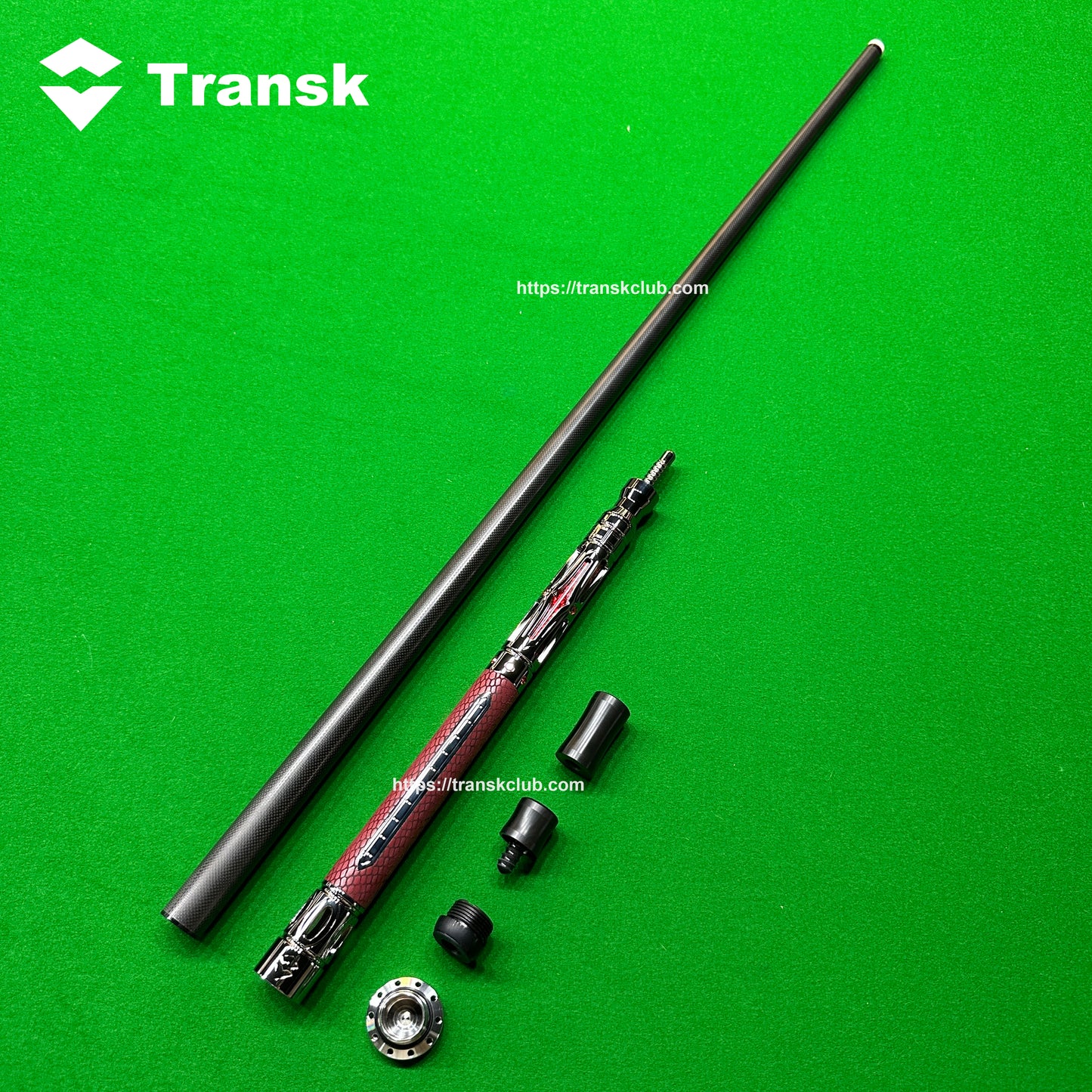 Transk Metall Dragon Slayer Sprungqueue - Carbonfaser-Schaft mit Ledergriff - 13mm Spitze