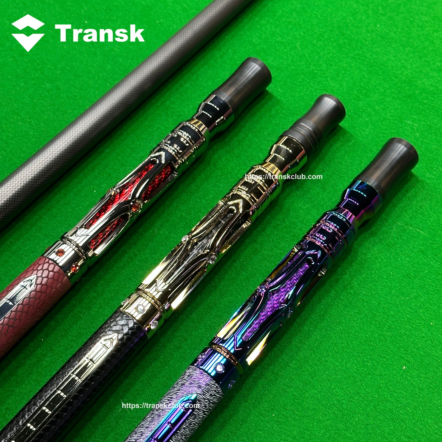 Transk Metall Dragon Slayer Sprungqueue - Carbonfaser-Schaft mit Ledergriff - 13mm Spitze