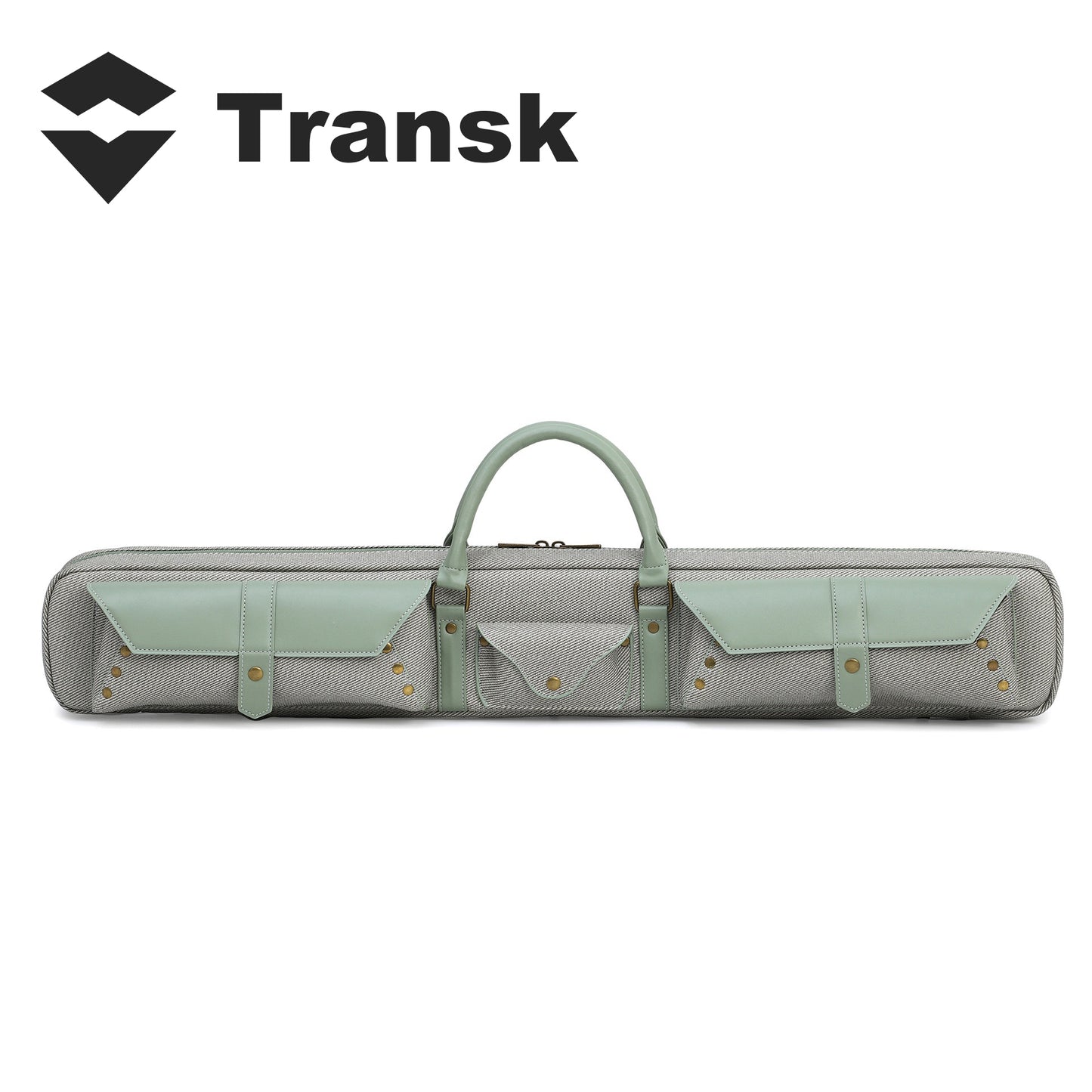 Transk Billiard Cue Case | 6-Hole Combo Bag for 1/2 Split American Pool Cue, Suit For Break/Jump Cue & Nine-Ball Cue