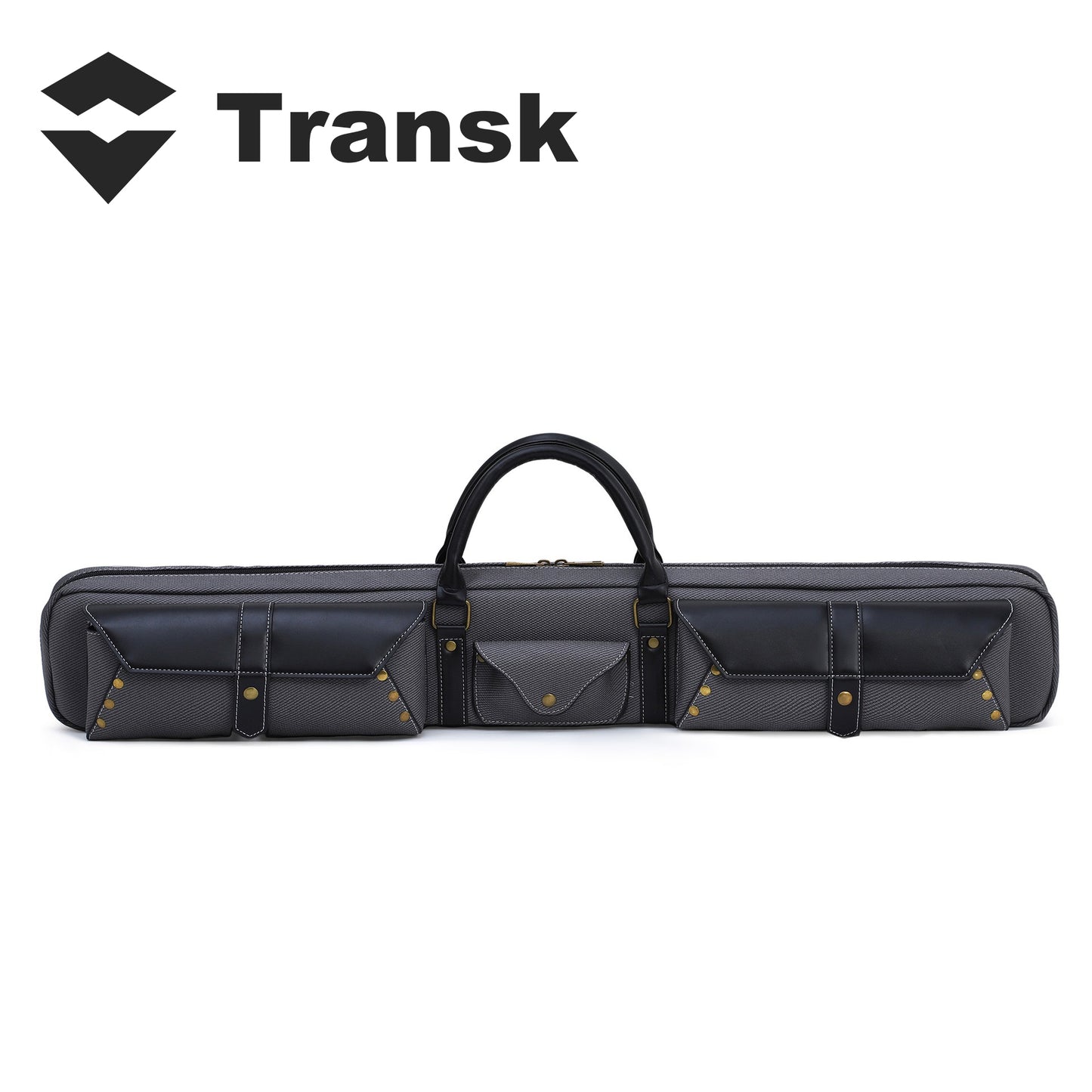 Transk Billiard Cue Case | 6-Hole Combo Bag for 1/2 Split American Pool Cue, Suit For Break/Jump Cue & Nine-Ball Cue