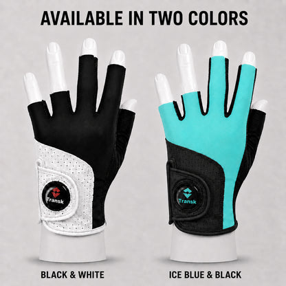 Transk Magnetic Pool Glove – Breathable Open-Finger Billiards Glove with Adjustable Wrist Support
