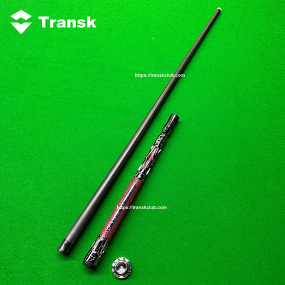 Transk Metall Dragon Slayer Sprungqueue - Carbonfaser-Schaft mit Ledergriff - 13mm Spitze