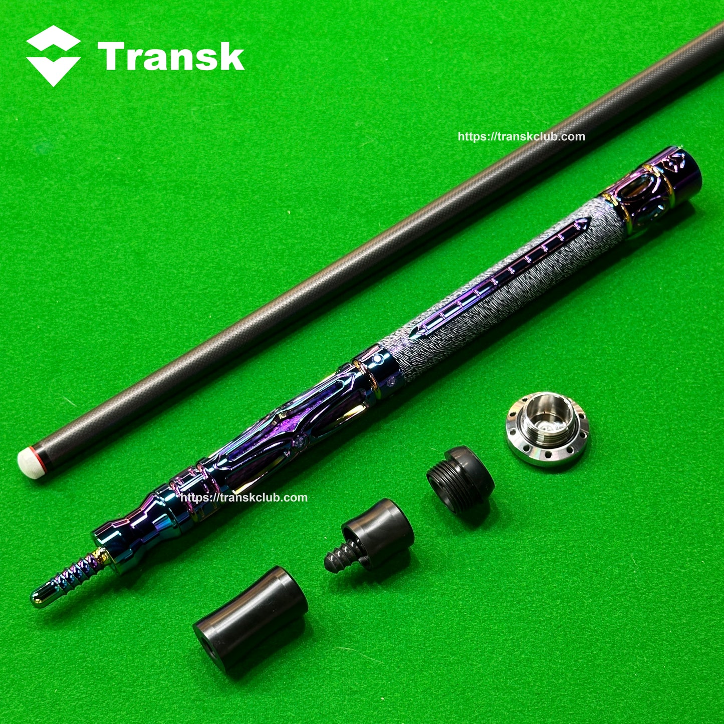 Transk Metall Dragon Slayer Sprungqueue - Carbonfaser-Schaft mit Ledergriff - 13mm Spitze