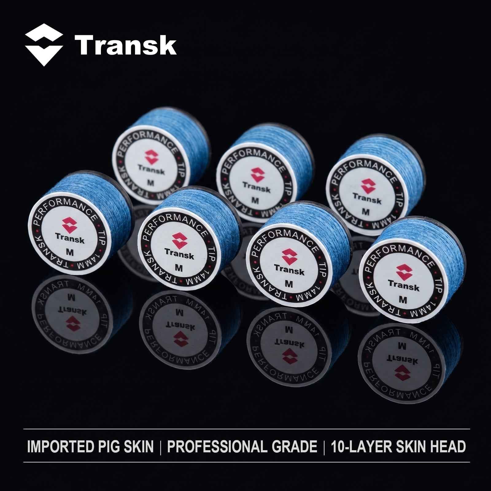 Transk Imported 10-Layer Pro-Grade Pig Skin Tip | Core Product Advantages