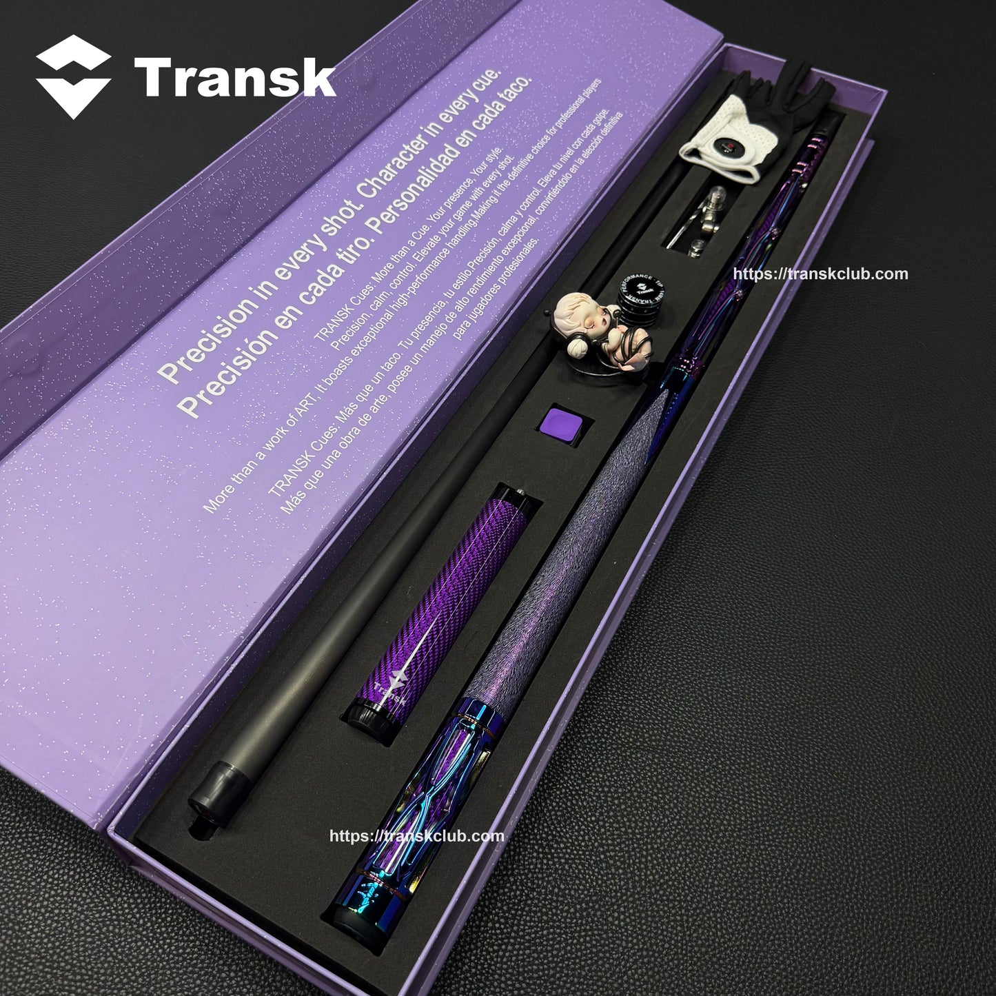 Genuine Transk Premium Metal Pool Cue  Set With Box 12.5mm Tip Adjustable Balance Weight Black/Gold/Red/Purple Options, Professional Billiard Stick for Advanced Players