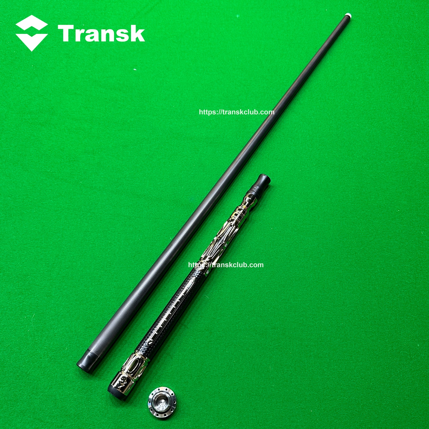 Transk Metall Dragon Slayer Sprungqueue - Carbonfaser-Schaft mit Ledergriff - 13mm Spitze