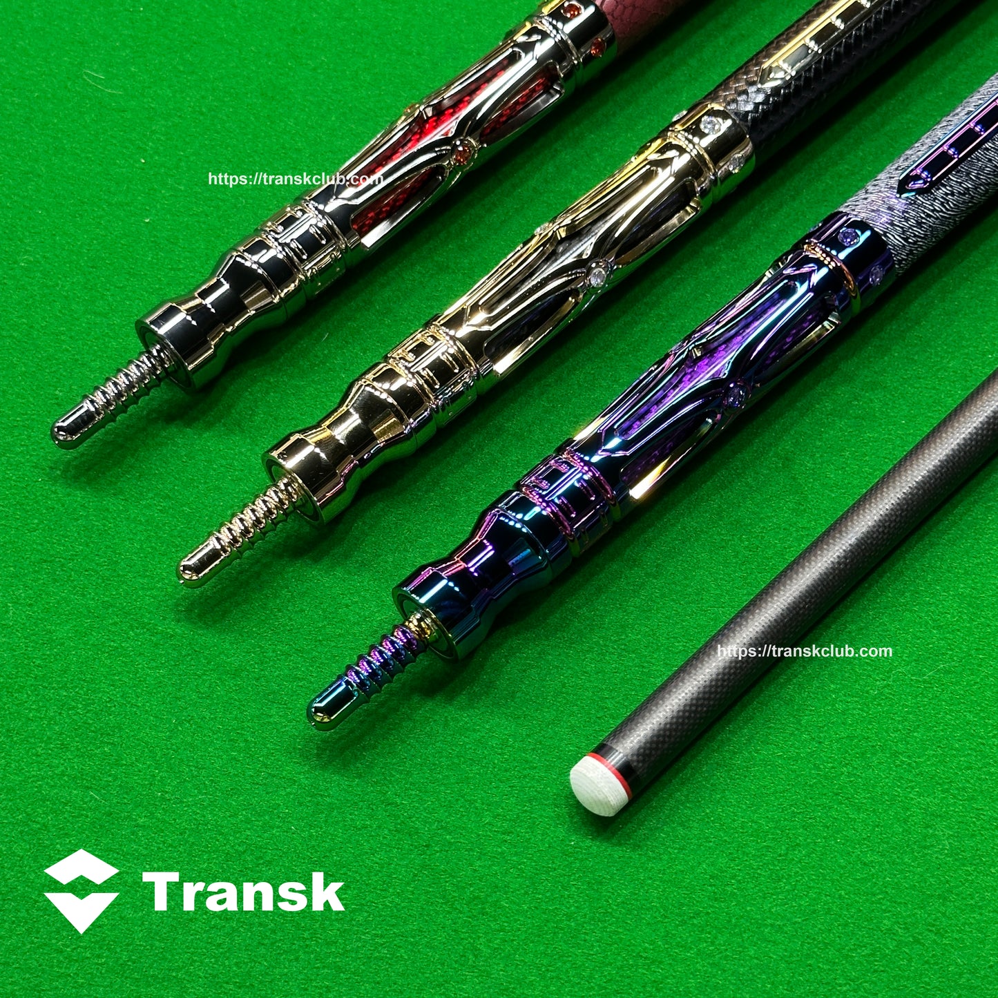 Transk Metall Dragon Slayer Sprungqueue - Carbonfaser-Schaft mit Ledergriff - 13mm Spitze