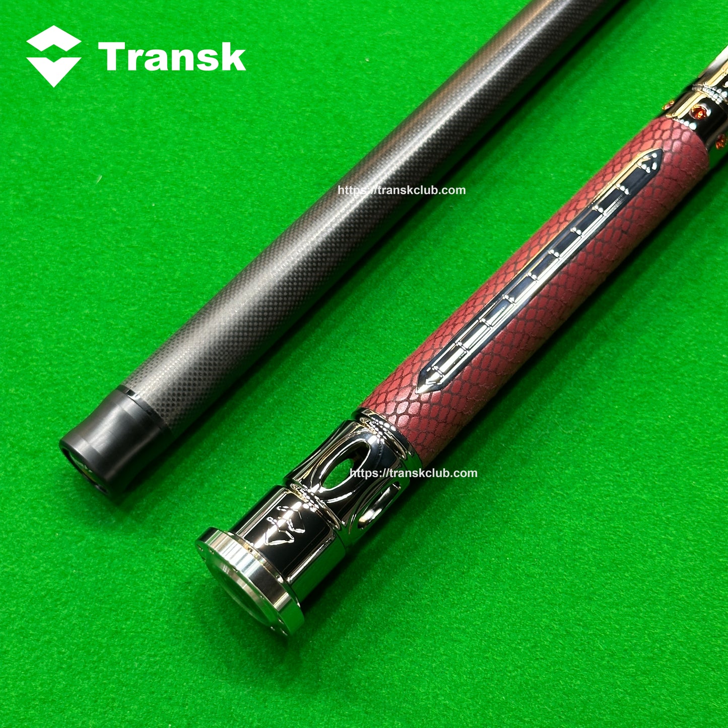 Transk Metall Dragon Slayer Sprungqueue - Carbonfaser-Schaft mit Ledergriff - 13mm Spitze