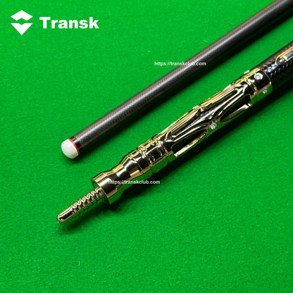 Transk Metall Dragon Slayer Sprungqueue - Carbonfaser-Schaft mit Ledergriff - 13mm Spitze