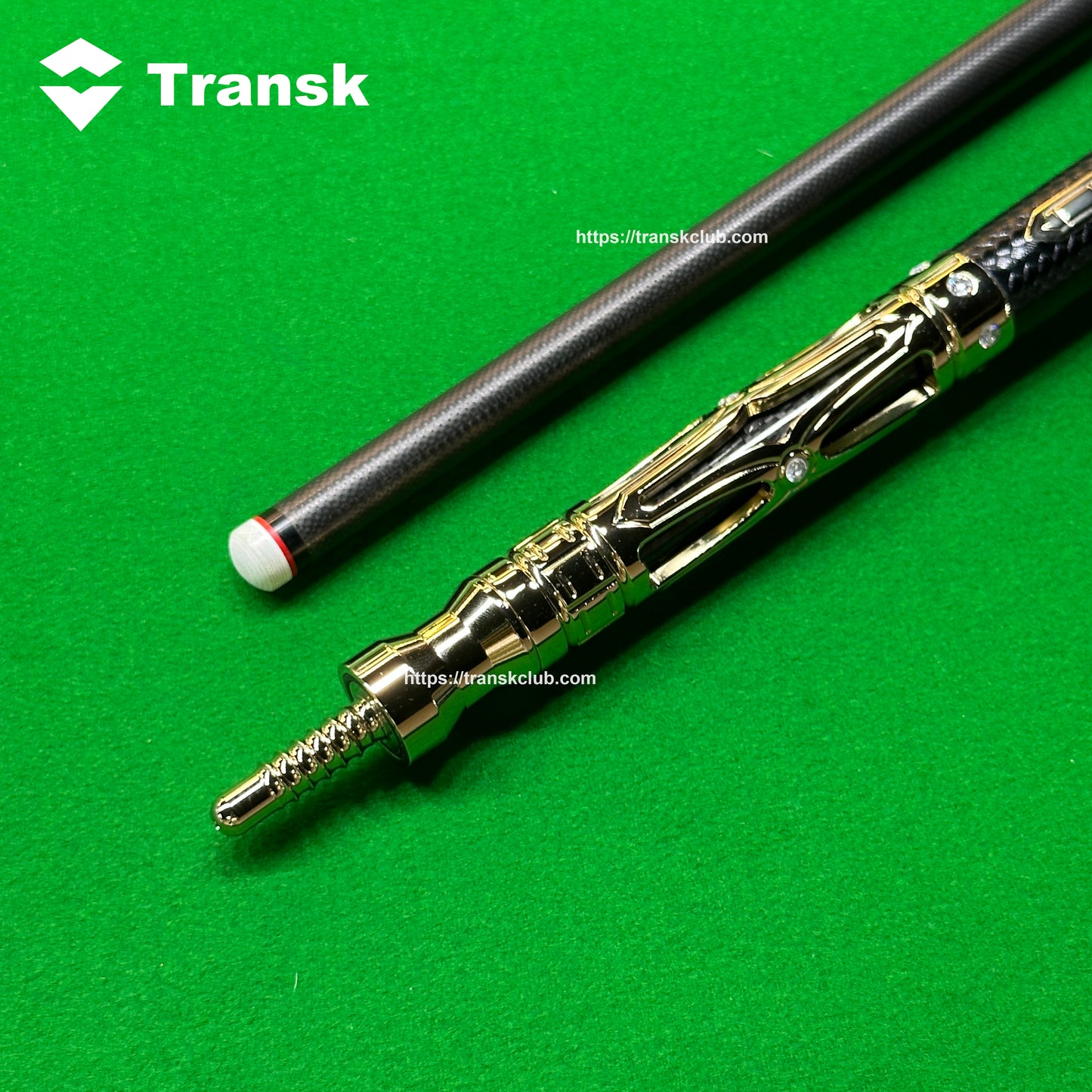 Transk Metall Dragon Slayer Sprungqueue - Carbonfaser-Schaft mit Ledergriff - 13mm Spitze