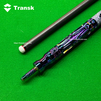 Transk Metall Dragon Slayer Sprungqueue - Carbonfaser-Schaft mit Ledergriff - 13mm Spitze