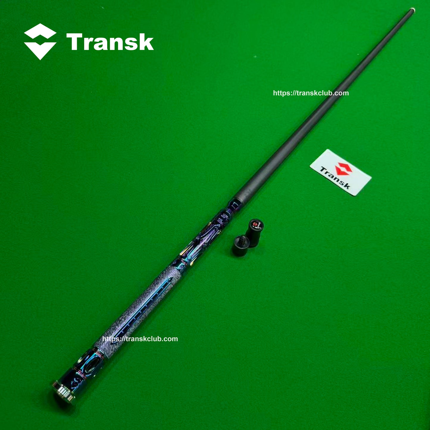 Transk Metal Dragon Slayer Jump Cue - Carbon Fiber Shaft with Sheepskin Grip-13mm tip