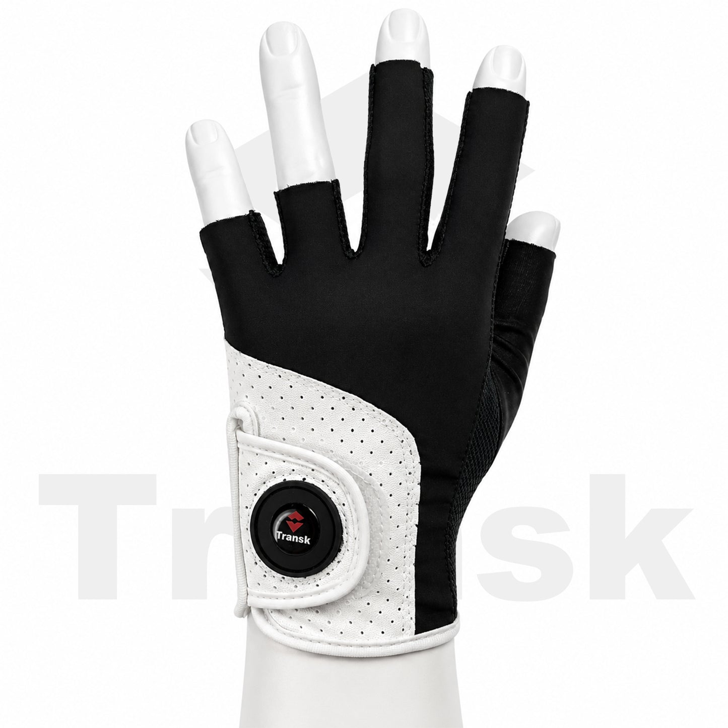 Transk Professional Magnetic Billiards Glove – Breathable 3-Finger Pool Glove with Suede Palm Support