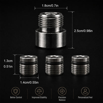 Precision Pool Cue Weight Kit – Adjustable Balance System with 3 Weights, Adapter, Hex Wrench & Storage Pouch