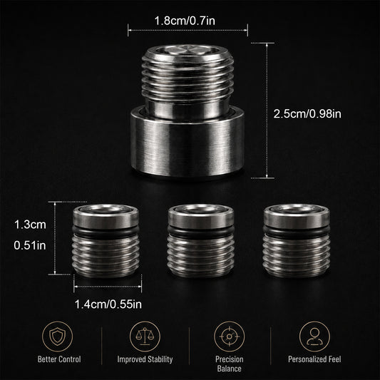 Precision Pool Cue Weight Kit – Adjustable Balance System with 3 Weights, Adapter, Hex Wrench & Storage Pouch