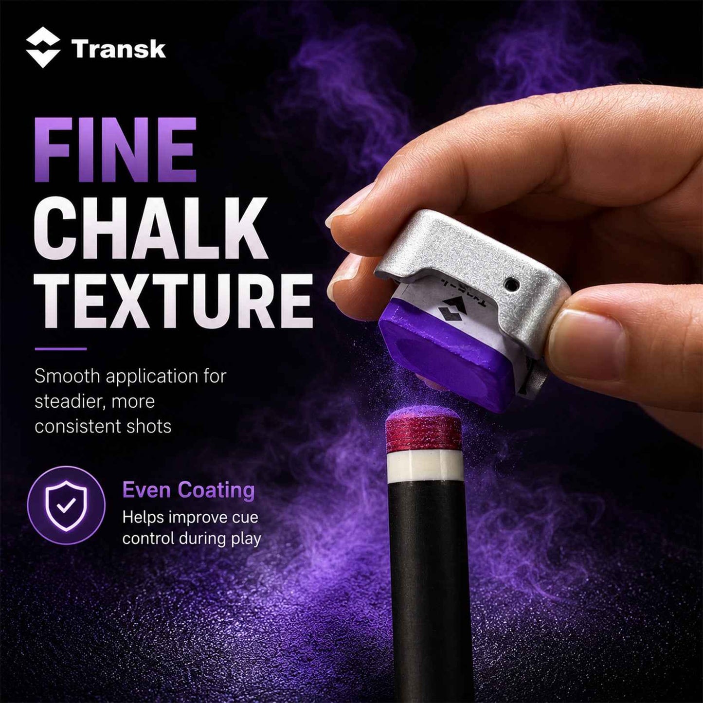Transk Magnetic Billiard Chalk Holder – CNC Aluminum Alloy Cue Chalk Case with Locking Screw