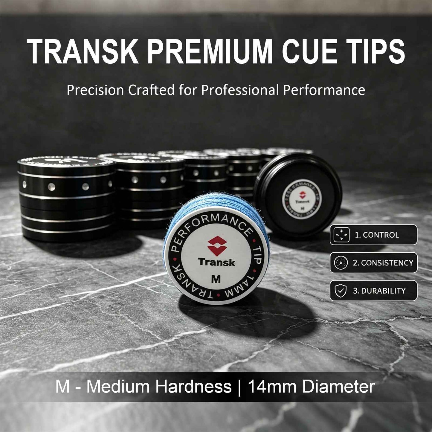 Transk Imported 10-Layer Pro-Grade Pig Skin Tip | Core Product Advantages